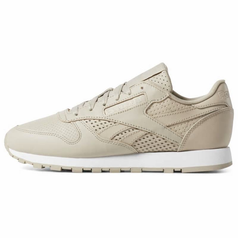Tenisi Reebok Classic Leather Dama Bej Romania CM5237LP